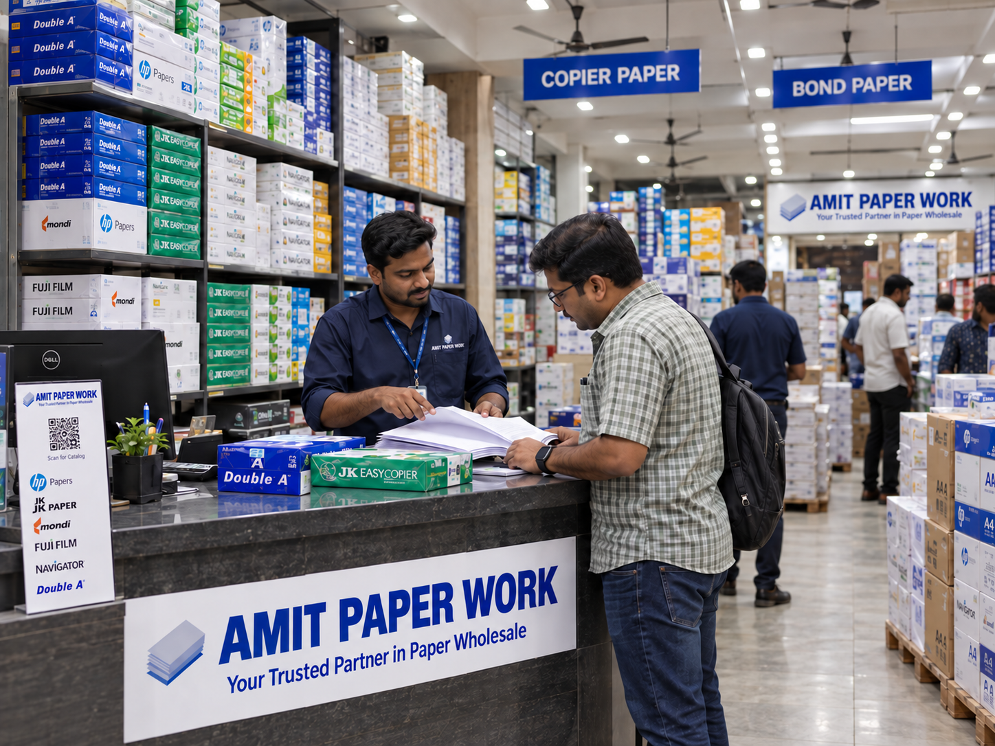Amit Paper Work trade counter consultation desk